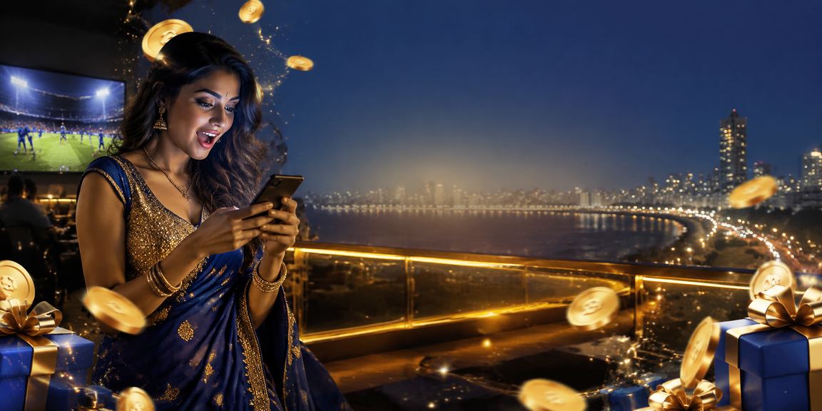 India cricket betting overview with blue and gold theme